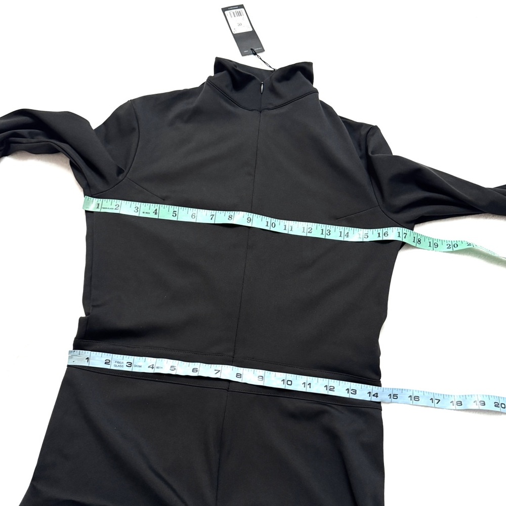Y-3 Yohji Yamamoto Adidas Womens sz L Catsuit Black Bodysuit Jumpsuit Stretch - Picture 11 of 11